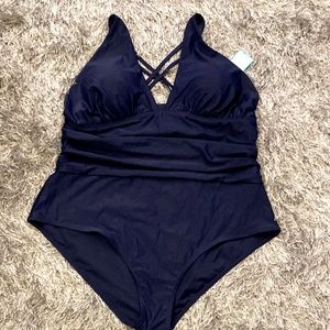 YOU DI AN 3XL Swimsuit Tummy Control V Neck